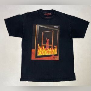 Bow3ry Movie Graphic T-shirt Men Medium Black Short Sleeve